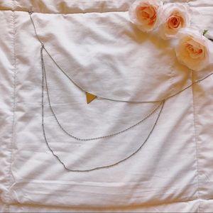 American Eagle Layered Triangle Necklace